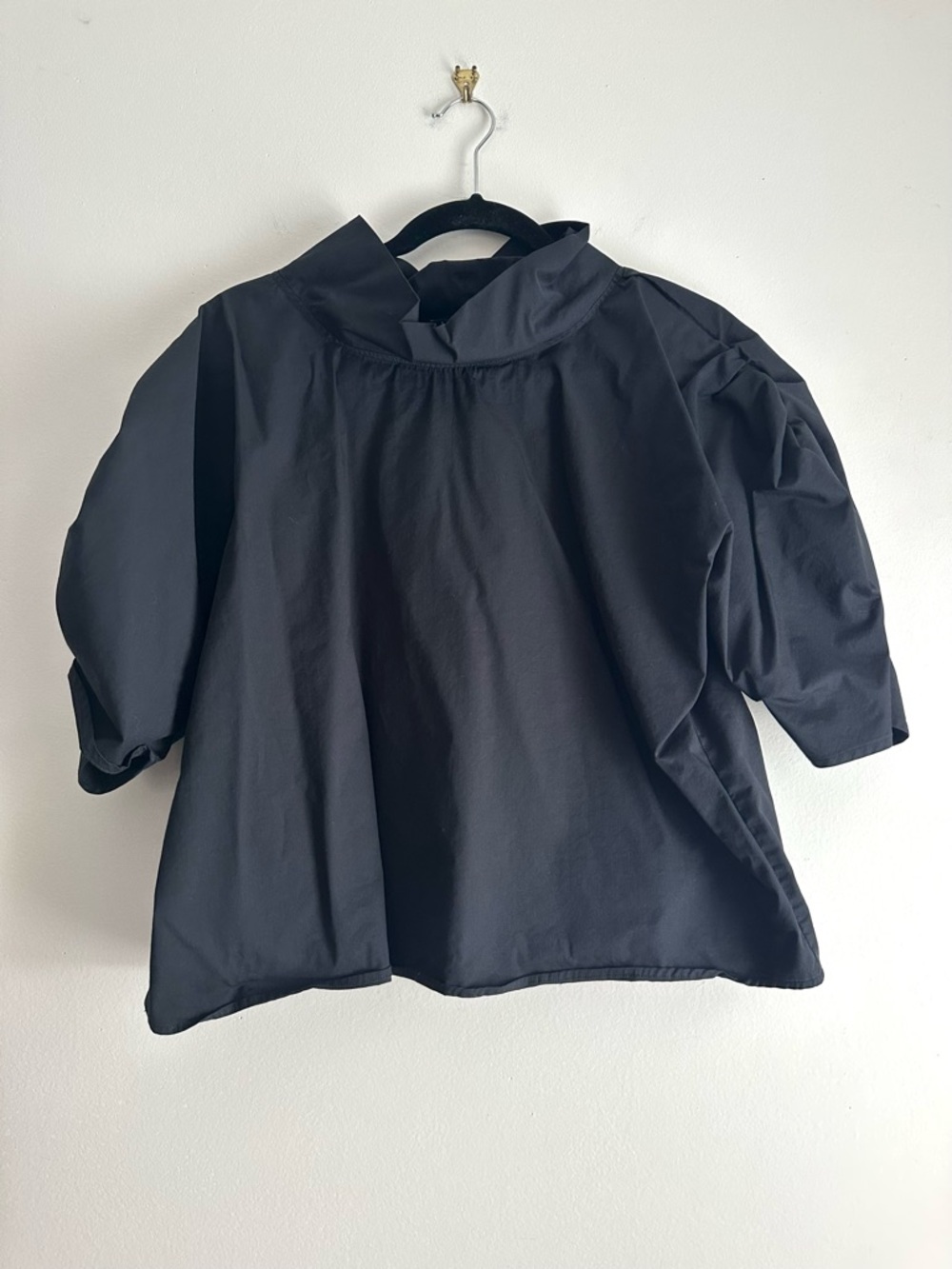 Bianca Popp • Puff Blouse With Collar in Black